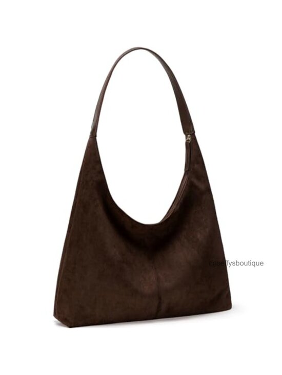 Large Vegan Leather Tote Bag Women Zipper Shoulder Purse Hobo Handbag